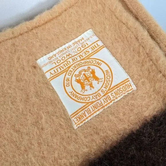 Hudson's bay 4 point blanket brown and tan, double bed, The Hudson Bay company - Picture 4 of 6